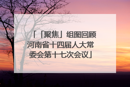 「聚焦」组图回顾河南省十四届人大常委会第十七次会议
