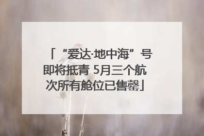“爱达·地中海”号即将抵青 5月三个航次所有舱位已售罄