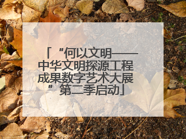 “何以文明——中华文明探源工程成果数字艺术大展”第二季启动