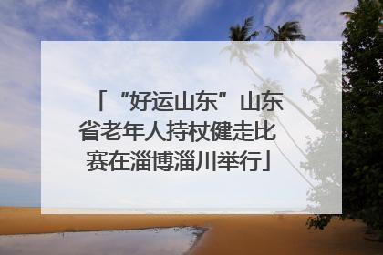 “好运山东”山东省老年人持杖健走比赛在淄博淄川举行