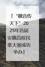 “徽音传天下”2025年首届安徽高校民歌大赛成功举办