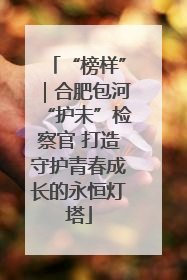 “榜样”｜合肥包河“护未”检察官 打造守护青春成长的永恒灯塔