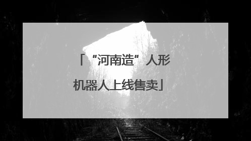 “河南造”人形机器人上线售卖