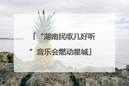“湖南民歌几好听”音乐会燃动星城