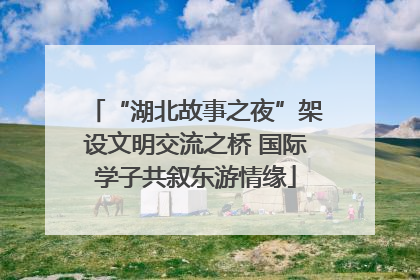 “湖北故事之夜”架设文明交流之桥 国际学子共叙东游情缘