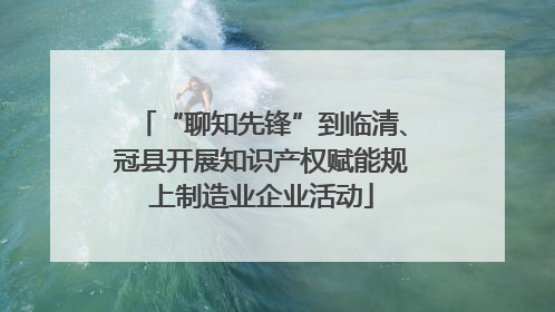 “聊知先锋”到临清、冠县开展知识产权赋能规上制造业企业活动