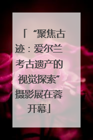 “聚焦古迹：爱尔兰考古遗产的视觉探索”摄影展在蓉开幕