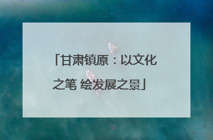甘肃镇原：以文化之笔 绘发展之景