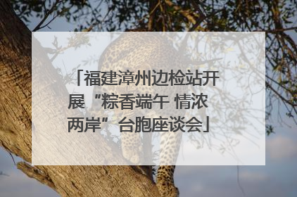 福建漳州边检站开展“粽香端午 情浓两岸”台胞座谈会