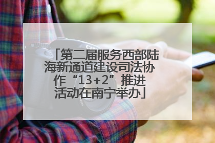 第二届服务西部陆海新通道建设司法协作“13+2”推进活动在南宁举办