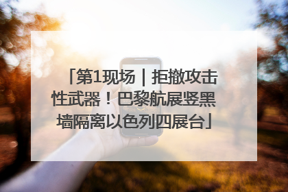 第1现场｜拒撤攻击性武器！巴黎航展竖黑墙隔离以色列四展台