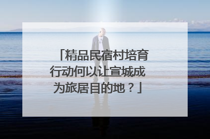 精品民宿村培育行动何以让宣城成为旅居目的地？