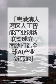 粤港澳大湾区人工智能产业创新联盟成立，南沙打造全球AI产业新高地