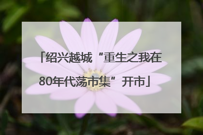 绍兴越城“重生之我在80年代荡市集”开市
