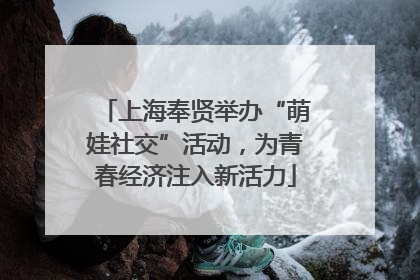 上海奉贤举办“萌娃社交”活动，为青春经济注入新活力