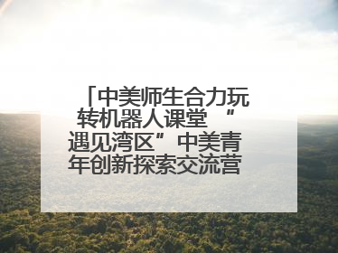 中美师生合力玩转机器人课堂 “遇见湾区”中美青年创新探索交流营在深圳开营