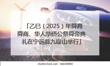 乙巳（2025）年舜裔舜商、华人华侨公祭舜帝典礼在宁远县九嶷山举行