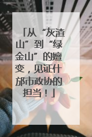 从“灰渣山”到“绿金山”的嬗变，见证什邡市政协的担当！