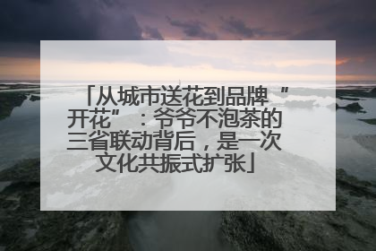 从城市送花到品牌“开花”：爷爷不泡茶的三省联动背后，是一次文化共振式扩张