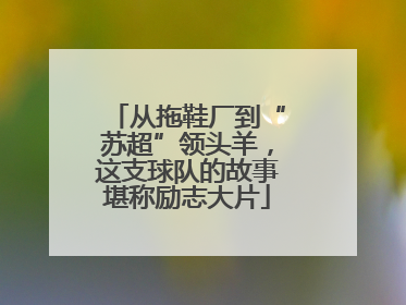 从拖鞋厂到“苏超”领头羊，这支球队的故事堪称励志大片