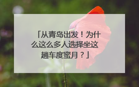 从青岛出发！为什么这么多人选择坐这趟车度蜜月？