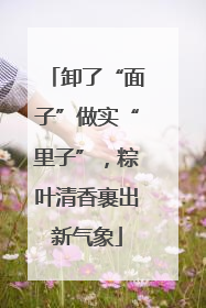 卸了“面子”做实“里子”，粽叶清香裹出新气象