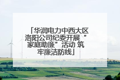 华润电力中西大区洛阳公司纪委开展“家庭助廉”活动 筑牢廉洁防线