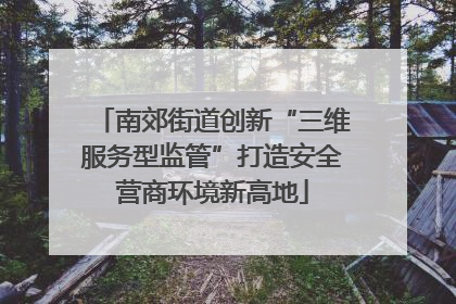 南郊街道创新“三维服务型监管”打造安全营商环境新高地