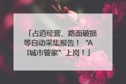 占道经营、路面破损等自动采集报告！“AI城市管家”上岗！