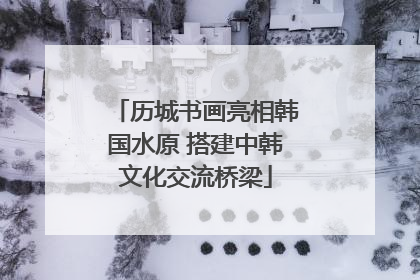 历城书画亮相韩国水原 搭建中韩文化交流桥梁