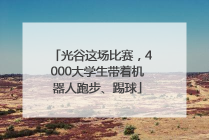 光谷这场比赛，4000大学生带着机器人跑步、踢球