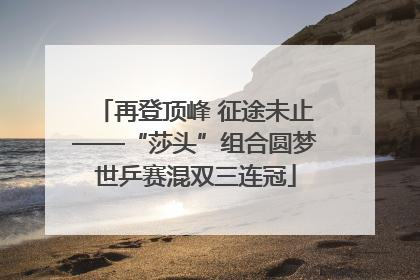 再登顶峰 征途未止——“莎头”组合圆梦世乒赛混双三连冠