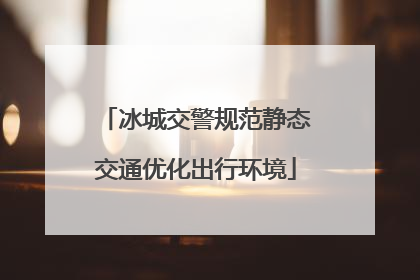 冰城交警规范静态交通优化出行环境