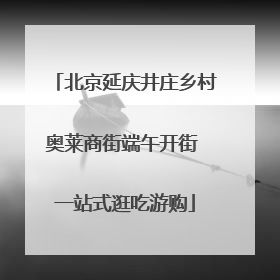 北京延庆井庄乡村奥莱商街端午开街 一站式逛吃游购
