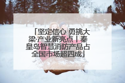 坚定信心 勇挑大梁·产业新亮点丨秦皇岛智慧消防产品占全国市场超四成