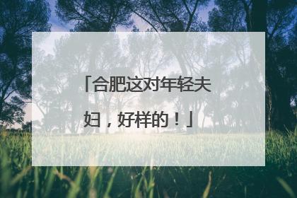 合肥这对年轻夫妇，好样的！