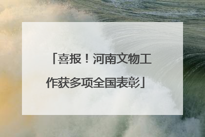 喜报！河南文物工作获多项全国表彰