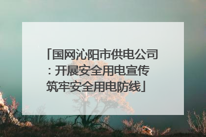 国网沁阳市供电公司：开展安全用电宣传 筑牢安全用电防线