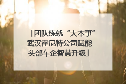 团队练就“大本事” 武汉霍尼特公司赋能头部车企智慧升级