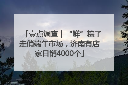 壹点调查｜“鲜”粽子走俏端午市场，济南有店家日销4000个