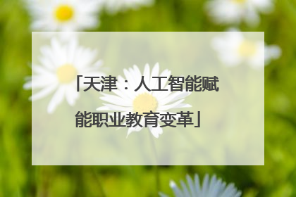 天津：人工智能赋能职业教育变革