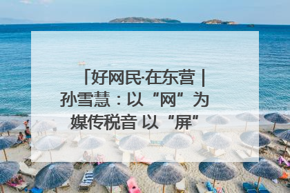 好网民·在东营｜孙雪慧：以“网”为媒传税音 以“屏”为介助发展