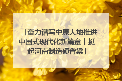 奋力谱写中原大地推进中国式现代化新篇章丨挺起河南制造硬脊梁