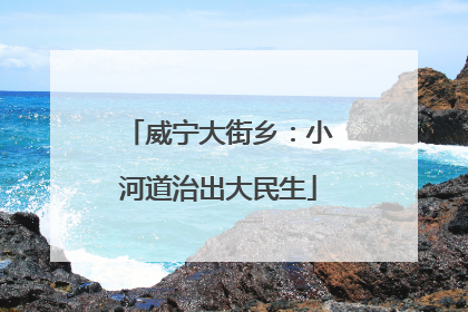 威宁大街乡：小河道治出大民生