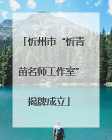 忻州市“忻青苗名师工作室”揭牌成立