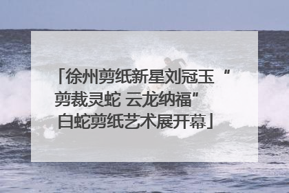 徐州剪纸新星刘冠玉“剪裁灵蛇 云龙纳福” 白蛇剪纸艺术展开幕