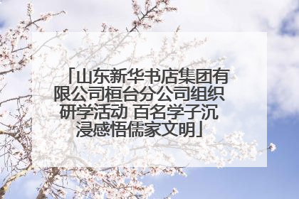 山东新华书店集团有限公司桓台分公司组织研学活动 百名学子沉浸感悟儒家文明