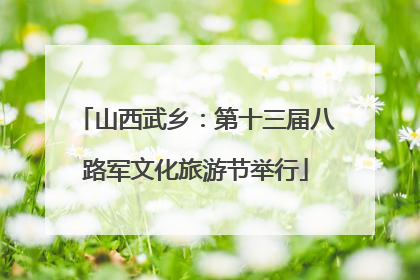 山西武乡：第十三届八路军文化旅游节举行