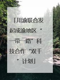 川渝联合发起成渝地区“一带一路”科技合作“双千”计划