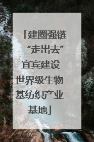 建圈强链“走出去” 宜宾建设世界级生物基纺织产业基地